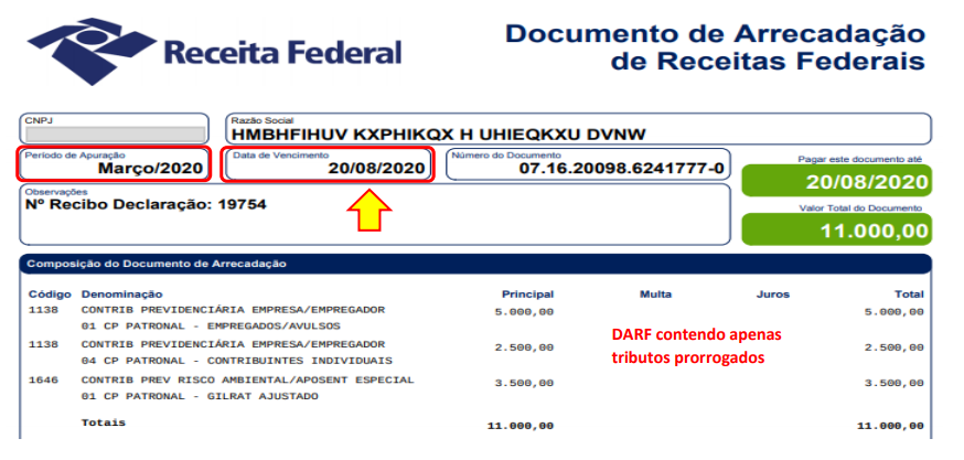 Quitar débitos prorrogados na DCTFWeb