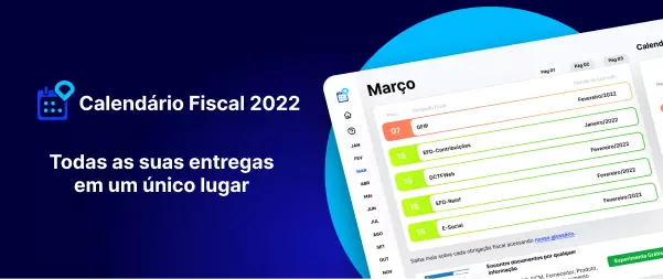 Calendário Fiscal Março/2022