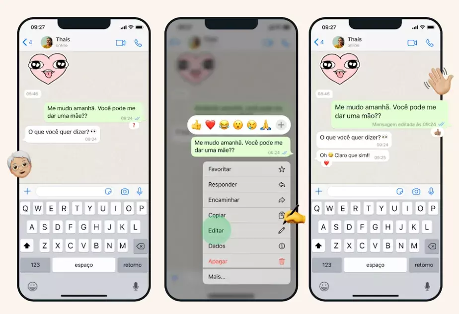 Confira novo recurso do WhatsApp que permite edição de mensagens
