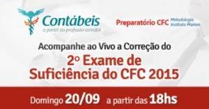 Transmissão ao vivo da Correção do Exame de Suficiência do CFC