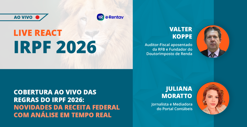 Contábeis faz cobertura ao vivo das regras do IRPF 2026 na próxima segunda (16)