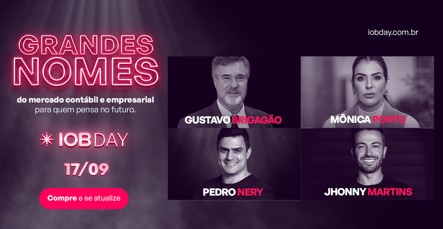 Vem aí o IOB Day 2025! Evento inédito reunirá especialistas para debater IA, Reforma Tributária e Inovação na Contabilidade
