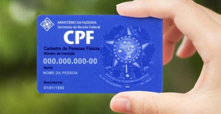 CPF: Receita libera inscrição sem custo e por e-mail