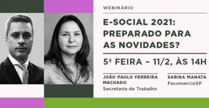 FecomercioSP promove webinário para explicar as mudanças no eSocial