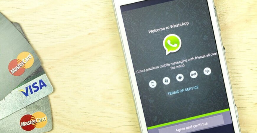 WhatsApp poderá ser usado para pagamentos por Visa e Mastercard