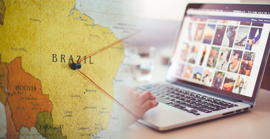 Brasil é o terceiro país que mais usa internet no mundo