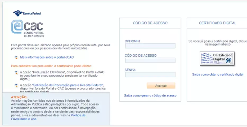 Portal da Receita Federal facilitará acesso e prestações de contas