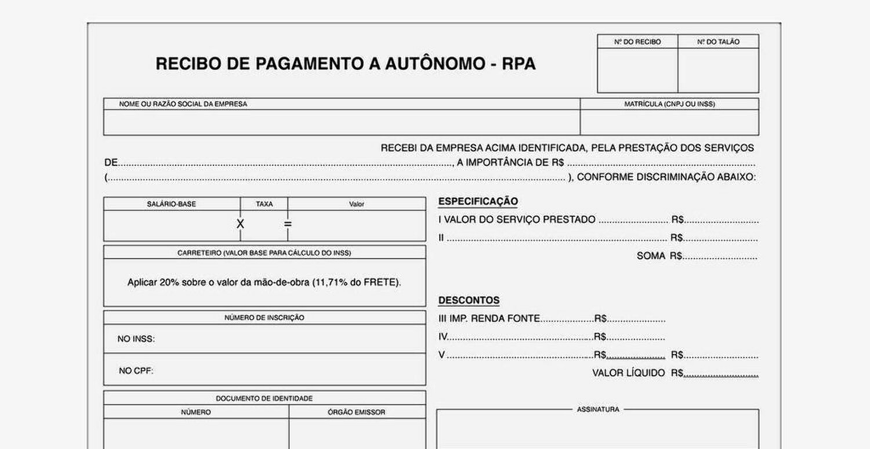 Recibo de Pagamento Autônomo é alternativa à Nota Fiscal para profissionais autônomos
